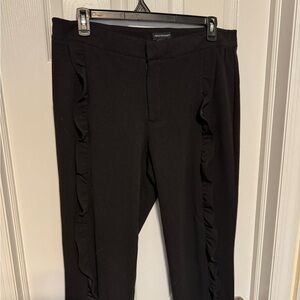 Ashley Stewart Ruffle front Pant size 18